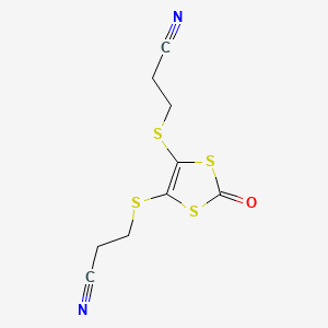 Chemical structure of 4,5-Bis(2-cyanoethylthio)-1,3-dithiol-2-one