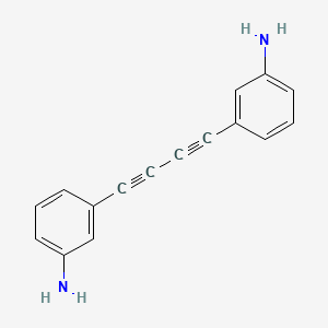 Chemical structure of 3,3'-(Buta-1,3-diyne-1,4-diyl)dianiline