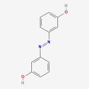 Chemical structure of 3,3'-(Diazene-1,2-diyl)diphenol