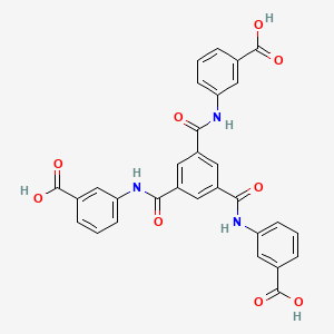 Chemical structure of 3,3',3''-((Benzene-1,3,5-tricarbonyl)tris(azanediyl))tribenzoicacid