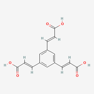 Chemical structure of 1,3,5-Tricarboxyvinylbenzene