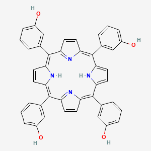 Chemical structure of Tetra(3-hydroxyphenyl)porphyrin