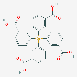 Chemical structure of 3,3',3'',3'''-Silanetetrayltetrabenzoic acid