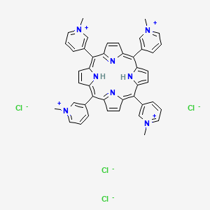 Chemical structure of meso-Tetra (N-methyl-3-pyridyl) porphine tetrachloride
