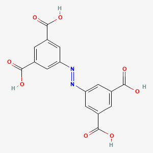 Chemical structure of 3,3',5,5'-Azobenzene tetracarboxylic acid