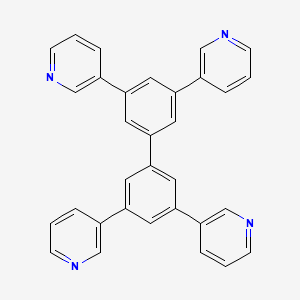 Chemical structure of 3,3',5,5'-Tetra(pyridin-3-yl)-1,1'-biphenyl