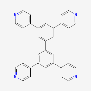 Chemical structure of 3,3',5,5'-Tetra(pyridin-4-yl)-1,1'-biphenyl
