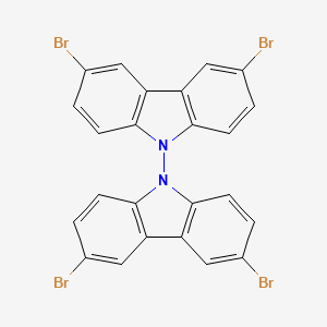 Chemical structure of 3,3',6,6'-Tetrabromo-9,9'-bicarbazole