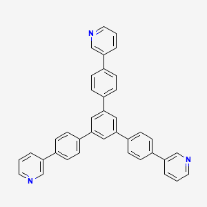 Chemical structure of 1,3,5-Tri(p-pyrid-3-ylphenyl)benzene