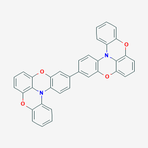 Chemical structure of 3,3'-Bi[1,4]benzoxazino[2,3,4-kl]phenoxazine