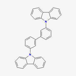 Chemical structure of 3,3'-Di(9H-carbazol-9-yl)-1,1'-biphenyl