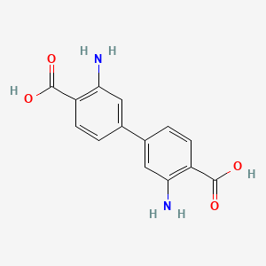 Chemical structure of 3,3'-Diamino-[1,1'-biphenyl]-4,4'-dicarboxylic acid
