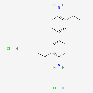 Chemical structure of 3,3'-Diethylbenzidine dihydrochloride