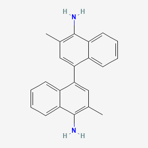 Chemical structure of 3,3'-Dimethyl(1,1'-binaphthalene)-4,4'-diamine