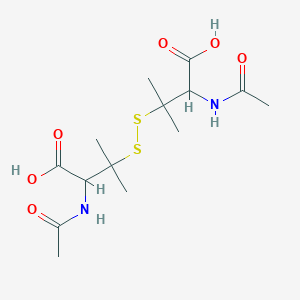 Chemical structure of Valine, 3,3'-dithiobis[N-acetyl-