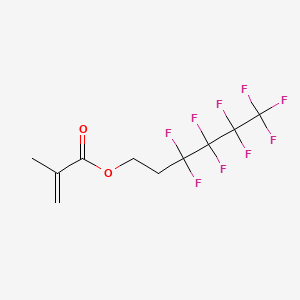 Chemical structure of 3,3,4,4,5,5,6,6,6-Nonafluorohexyl methacrylate