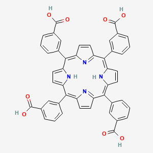 Chemical structure of Meso-tetra (3-carboxyphenyl) porphine
