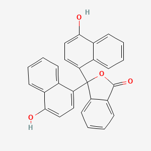Chemical structure of alpha-Naphtholphthalein