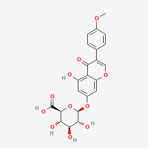 Chemical structure of Biochanin A-7-O-beta-D-glucuronide