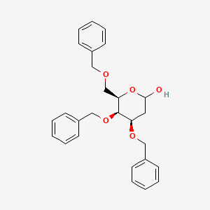 Chemical structure of 3,4,6-Tri-O-benzyl-2-deoxy-D-galactopyranose