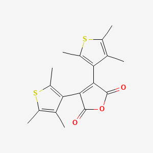Chemical structure of 2,3-Bis(2,4,5-trimethyl-3-thienyl)maleic Anhydride