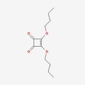 Chemical structure of Dibutyl squarate