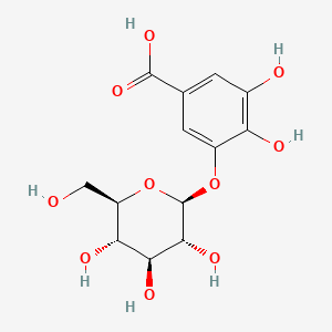 Chemical structure of 3-Glucogallic acid