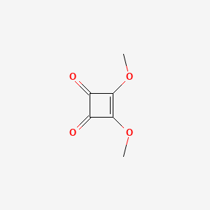Chemical structure of 3,4-Dimethoxy-3-cyclobutene-1,2-dione