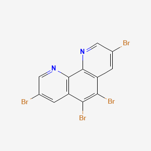 Chemical structure of 3,5,6,8-Tetrabromo-1,10-phenanthroline