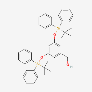 Chemical structure of 3,5-Bis(tert-butyldiphenylsilyloxy)benzyl Alcohol