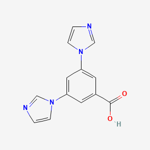 Chemical structure of 3,5-Di(1H-imidazol-1-yl)benzoic acid