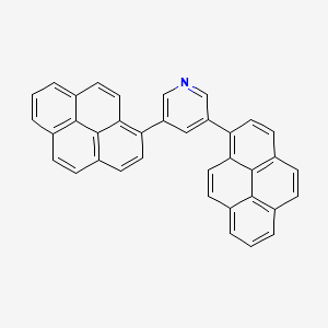 Chemical structure of 3,5-Di(1-pyrenyl)pyridine