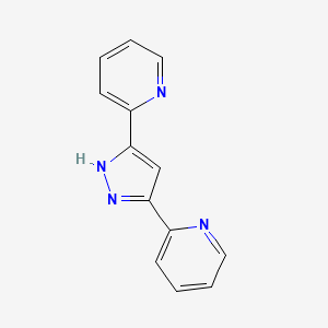 Chemical structure of 3,5-Di(2-pyridyl)pyrazole