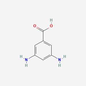 Chemical structure of 3,5-Diaminobenzoic acid