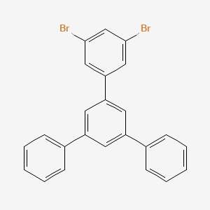 Chemical structure of 3,5-Dibromo-5'-phenyl-1,1':3',1''-terphenyl
