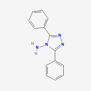Chemical structure of 3,5-Diphenyl-4H-1,2,4-triazol-4-amine