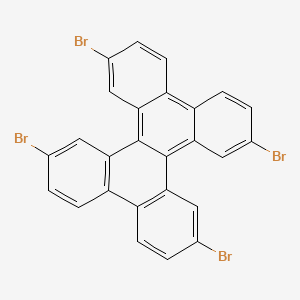 Chemical structure of 3,6,11,14-Tetrabromodibenzo[g,p]chrysene