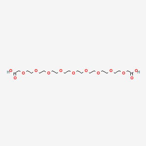 Chemical structure of Hoocch2O-peg8-CH2cooh