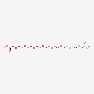 Chemical structure of Hoocch2O-peg7-CH2cooh