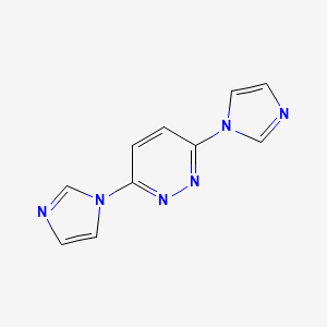 Chemical structure of 3,6-Di(1H-imidazol-1-yl)pyridazine