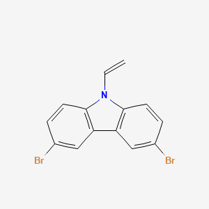 Chemical structure of 3,6-Dibromo-9-vinyl-9H-carbazole