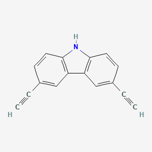 Chemical structure of 3,6-Diethynylcarbazole