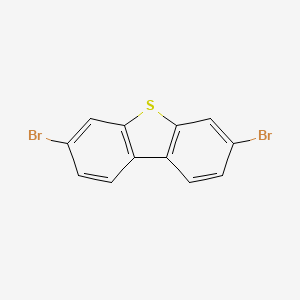 Chemical structure of 3,7-Dibromodibenzo[b,d]thiophene