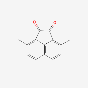 Chemical structure of 3,8-Dimethylacenaphthenequinone