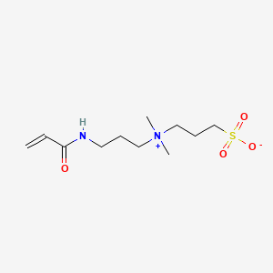 Chemical structure of 3-[(3-Acrylamidopropyl)dimethylammonio]propane-1-sulfonate