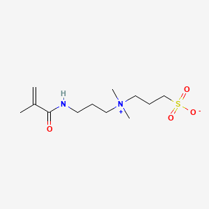 Chemical structure of 3-[(3-Methacrylamidopropyl)dimethylammonio]propane-1-sulfonate