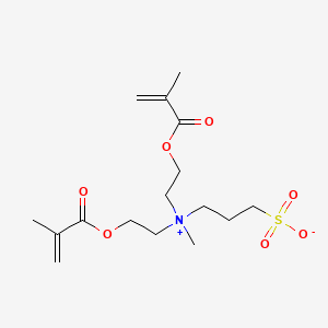 Chemical structure of 3-[Bis[2-(methacryloyloxy)ethyl](methyl)ammonio]propane-1-sulfonate
