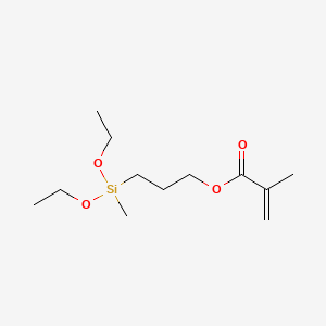 Chemical structure of 3-[Diethoxy(methyl)silyl]propyl methacrylate