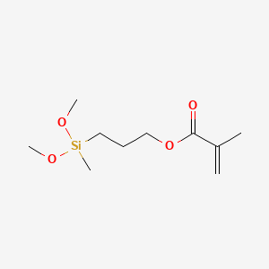 Chemical structure of 3-(Dimethoxymethylsilyl)propyl methacrylate