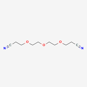 Chemical structure of 3-{2-[2-(2-cyanoethoxy)ethoxy]ethoxy}propanenitrile